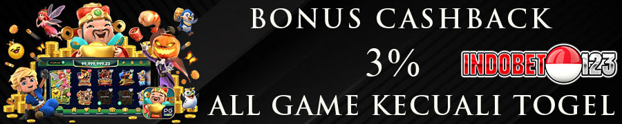 BONUS CASHBACK 3% SLOT, CASINO, DAN SPORTS